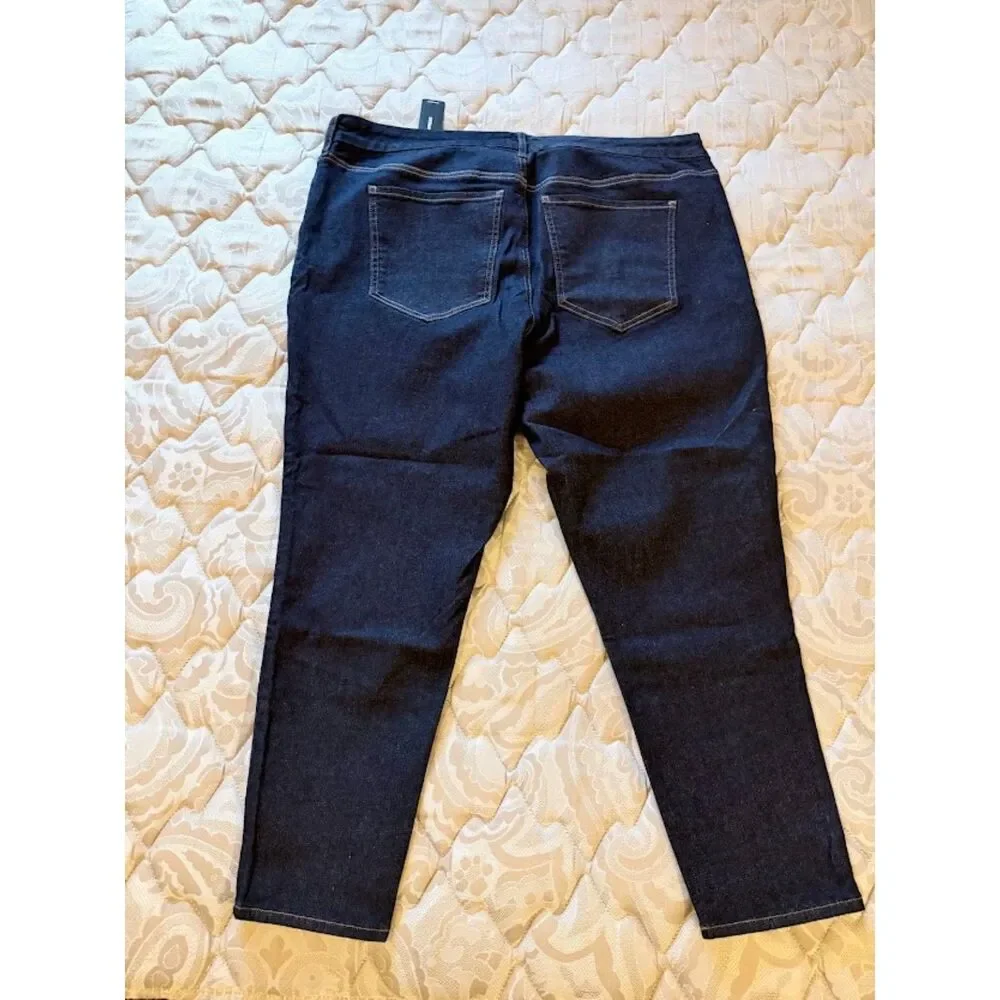 Express Flexx Skinny Mid Rise Jeans XL Short – Dark Wash NWT Women’s